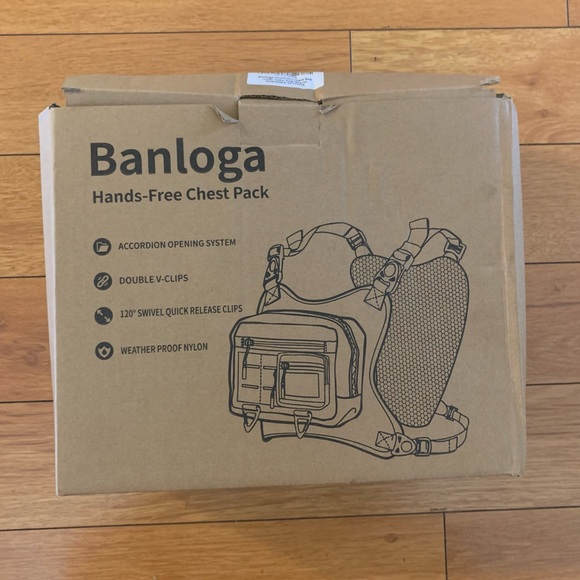 Chest Bag For Men With Accordion Structure, Multiple Pockets With Water Bag, New - Picture 13 of 14